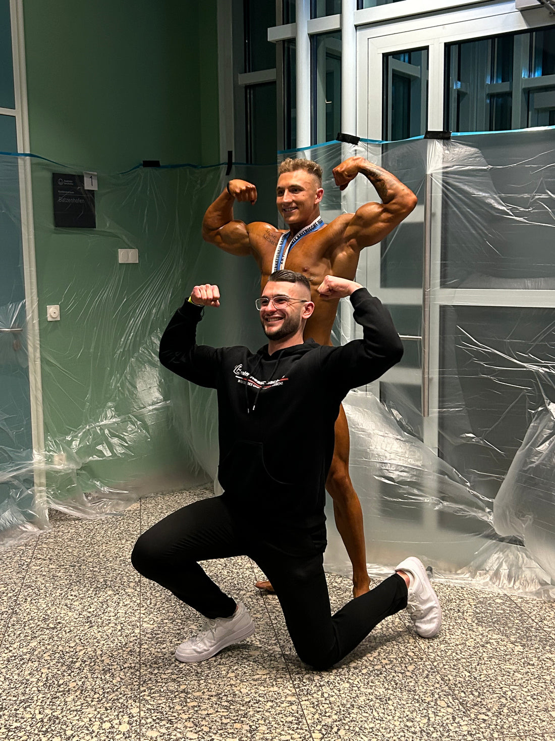 Franz Jaksche beim Bodybuilding-Wettkampf